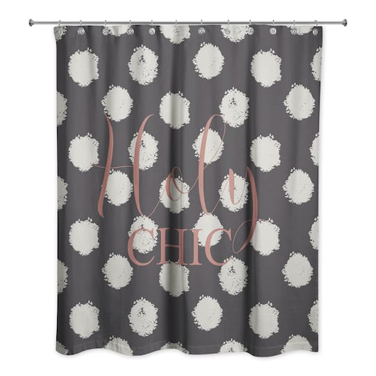 Holy Chic Polka Dots Shower Curtain